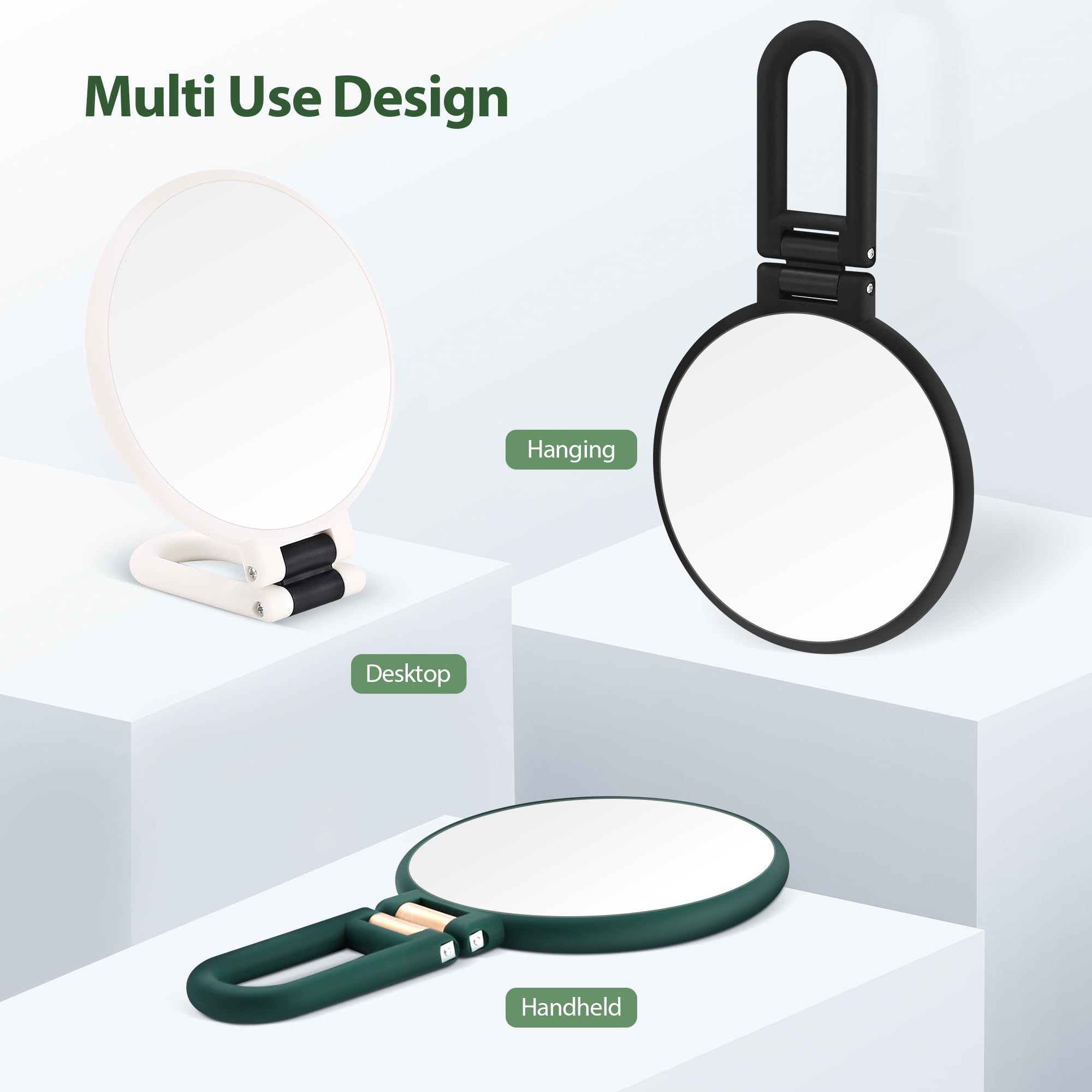 Miroir B Beauty Planet, utilisation mains et table grâce à sa poignée