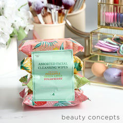 Lingettes visage fraise de B.C Beauty Concepts, parfum doux et peau confortable.
