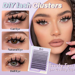 B&Qaugen Fairy Max Lash Clusters – grappes naturelles pour un effet réaliste