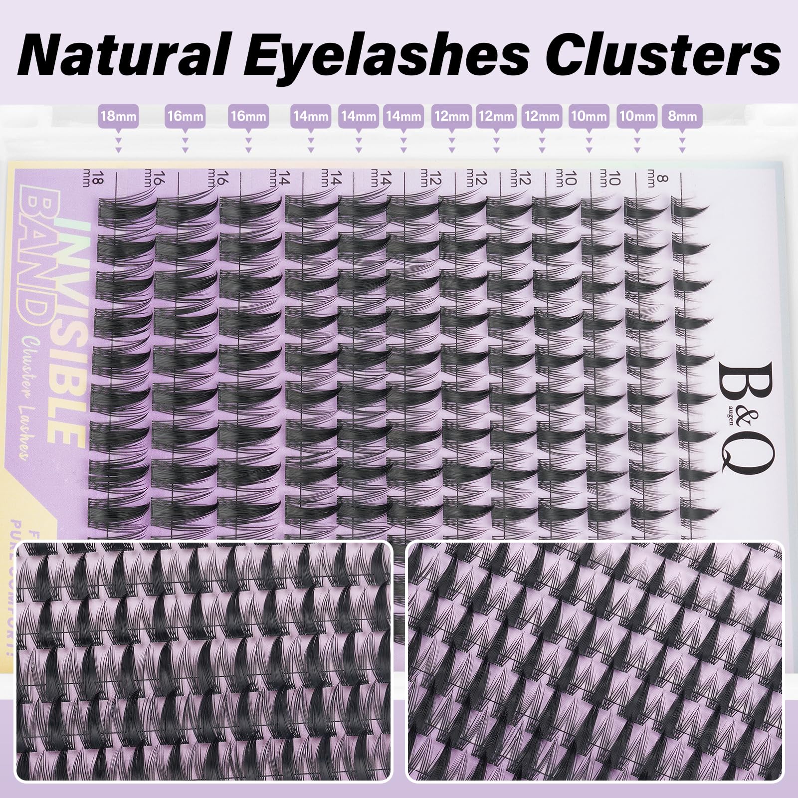 B&Qaugen Fairy Max Lash Clusters – kit DIY prêt à l’emploi à domicile