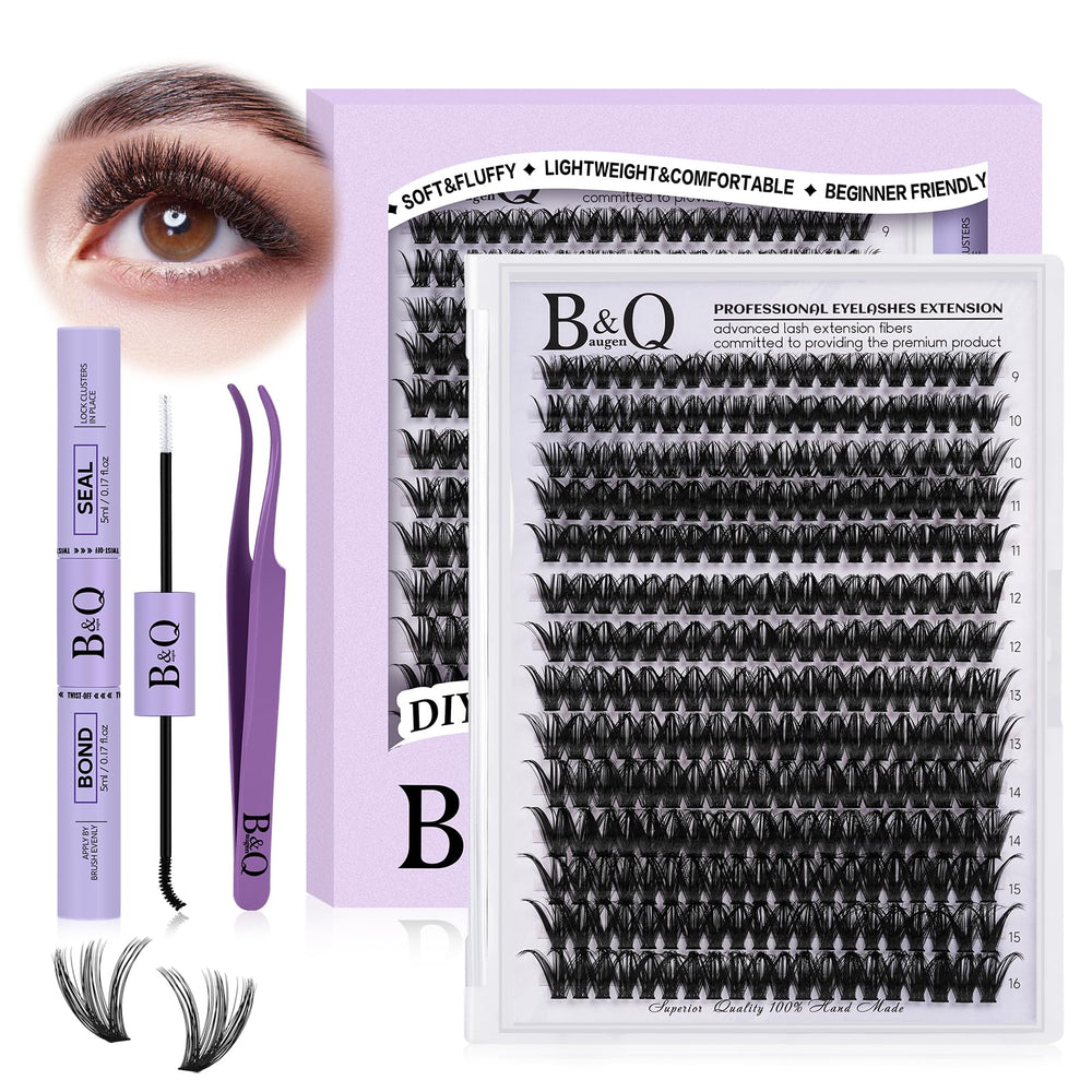 Kit B&Qaugen d'extensions cils: plateau 280 pièces pour varier les styles.