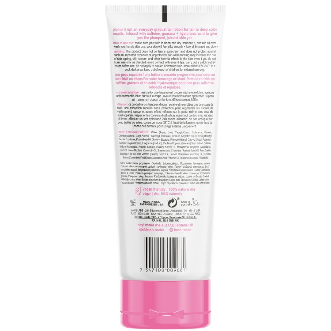 Lotion B.TAN, texture lisse pour une application homogène et agréable.