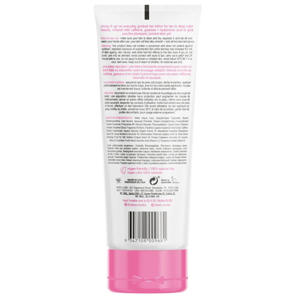 Lotion B.TAN, texture lisse pour une application homogène et agréable.