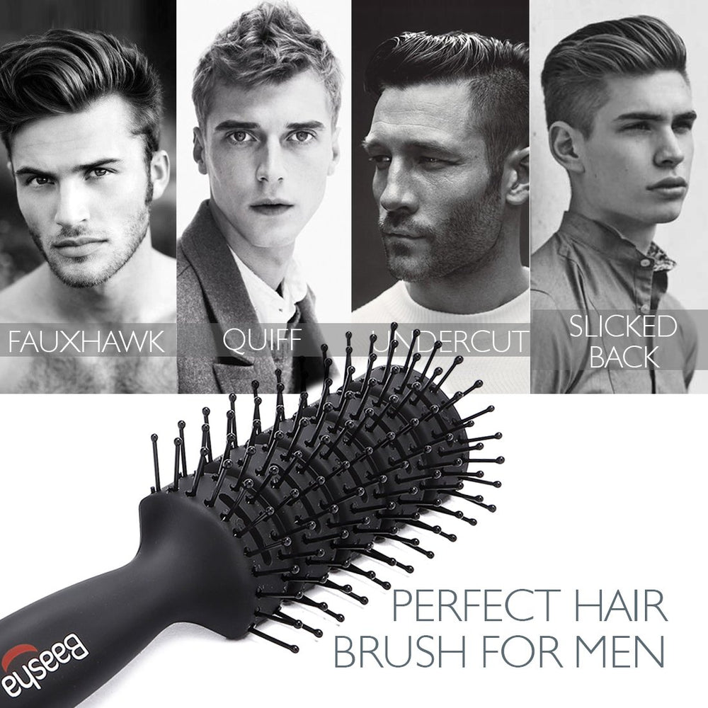 Baasha brosse anti-statique avec pad en caoutchouc naturel