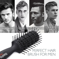 Baasha brosse anti-statique avec pad en caoutchouc naturel