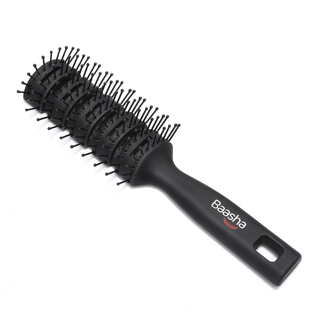 Baasha brosse cheveux ventillée démontrant un séchage rapide