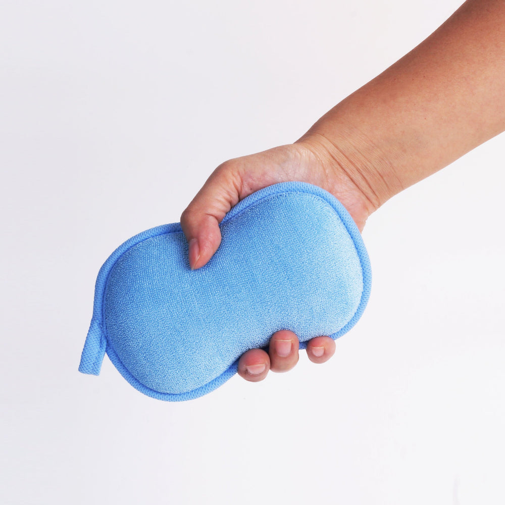 BabaMate éponge bain bébé, couleur verte, pratique pour toute la famille
