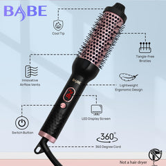 BABE brosse-thermique ceramique clip-alligator 5 pour coiffer rapidement