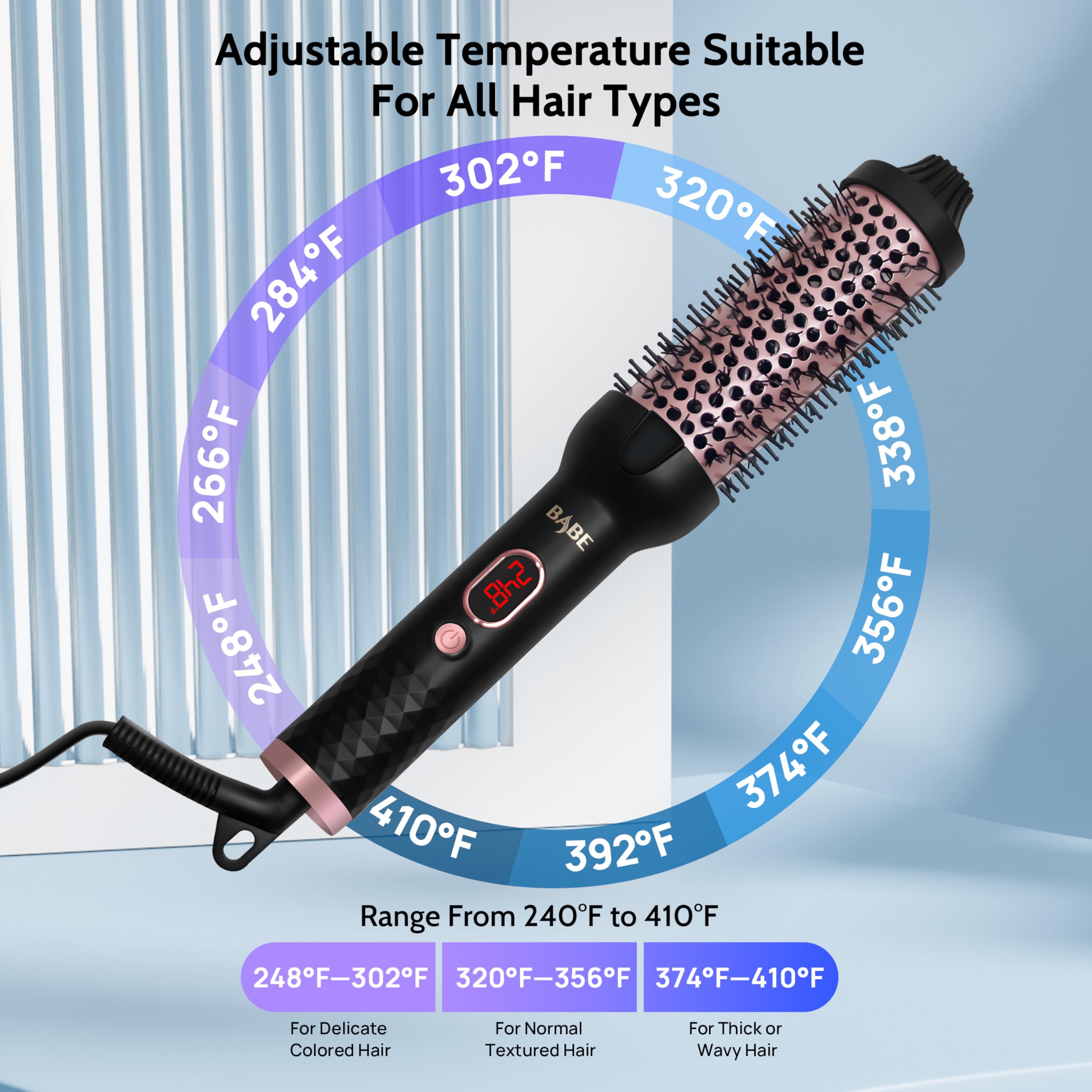 BABE brosse-thermique ceramique nettoyage-brosse pour entretien facile