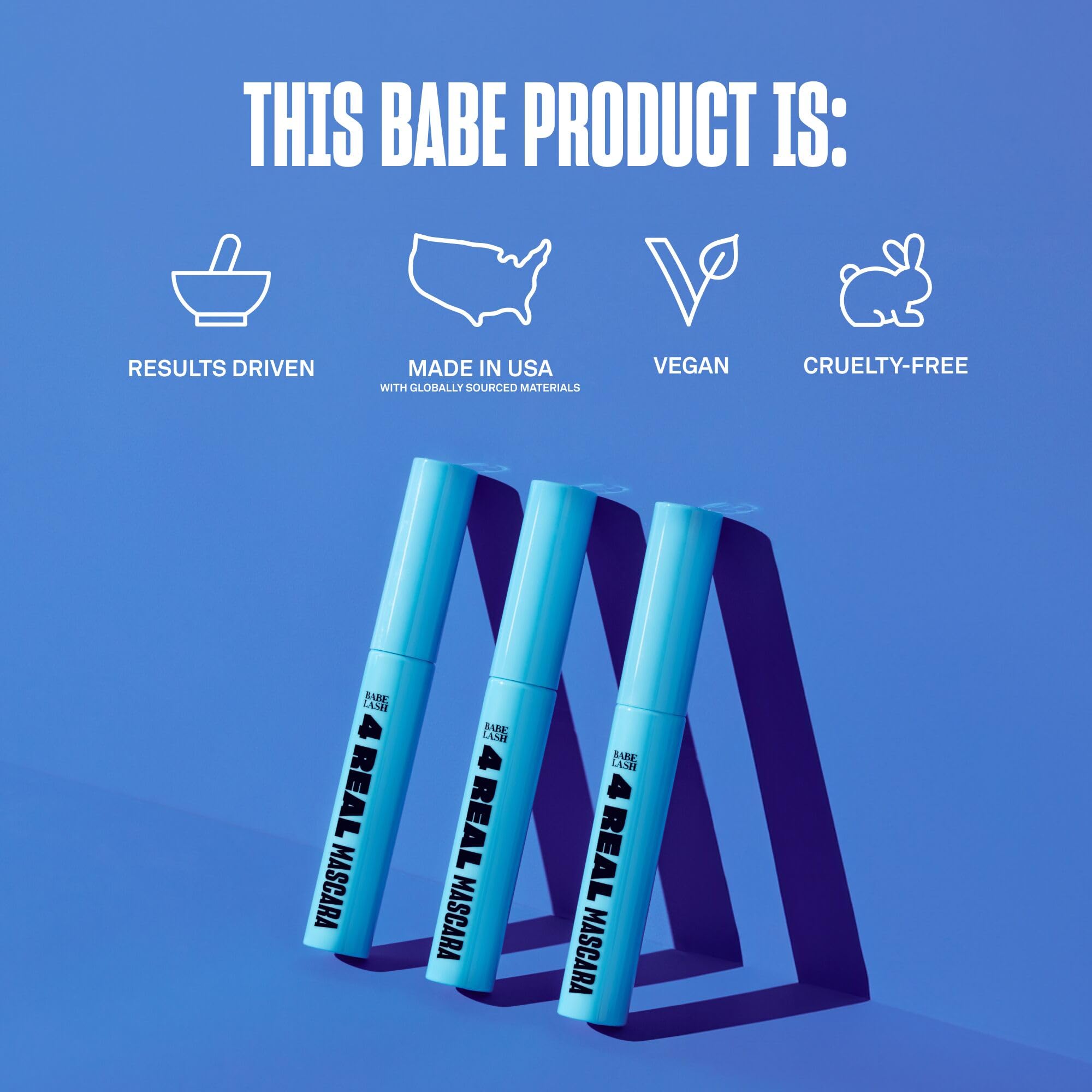 Babe Original 4 Real Mascara couleur noir intense pour des cils définis.