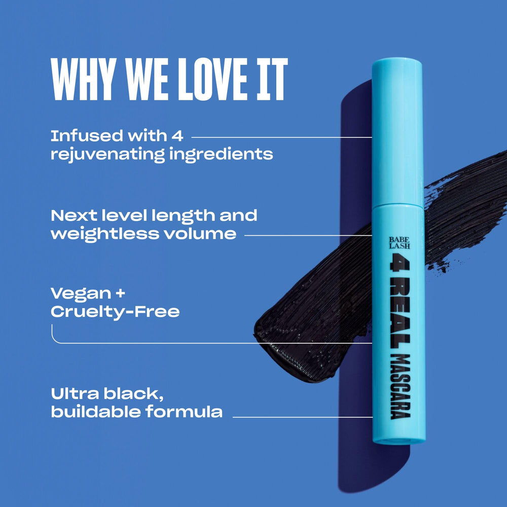Babe Original 4 Real Mascara levage définition sans lourdeur pour un regard éveillé.