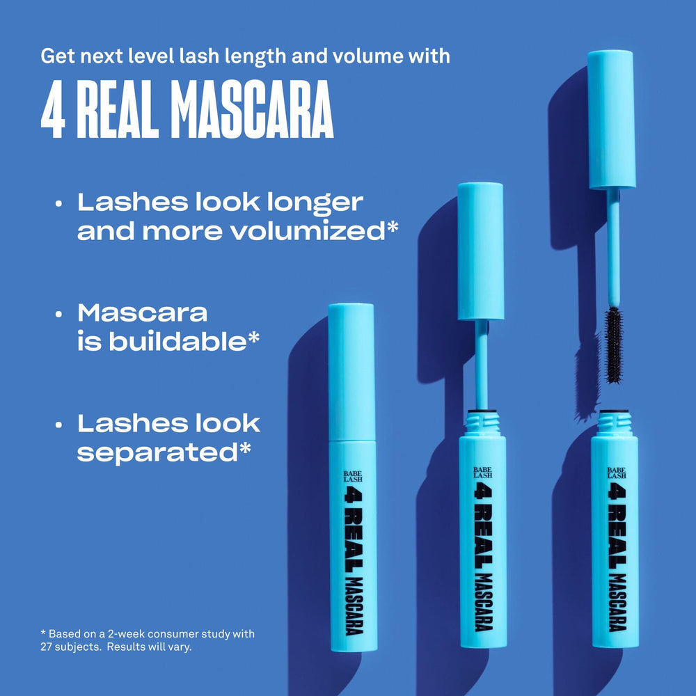 Babe Original 4 Real Mascara regard papillon pour un effet naturel et élégant.