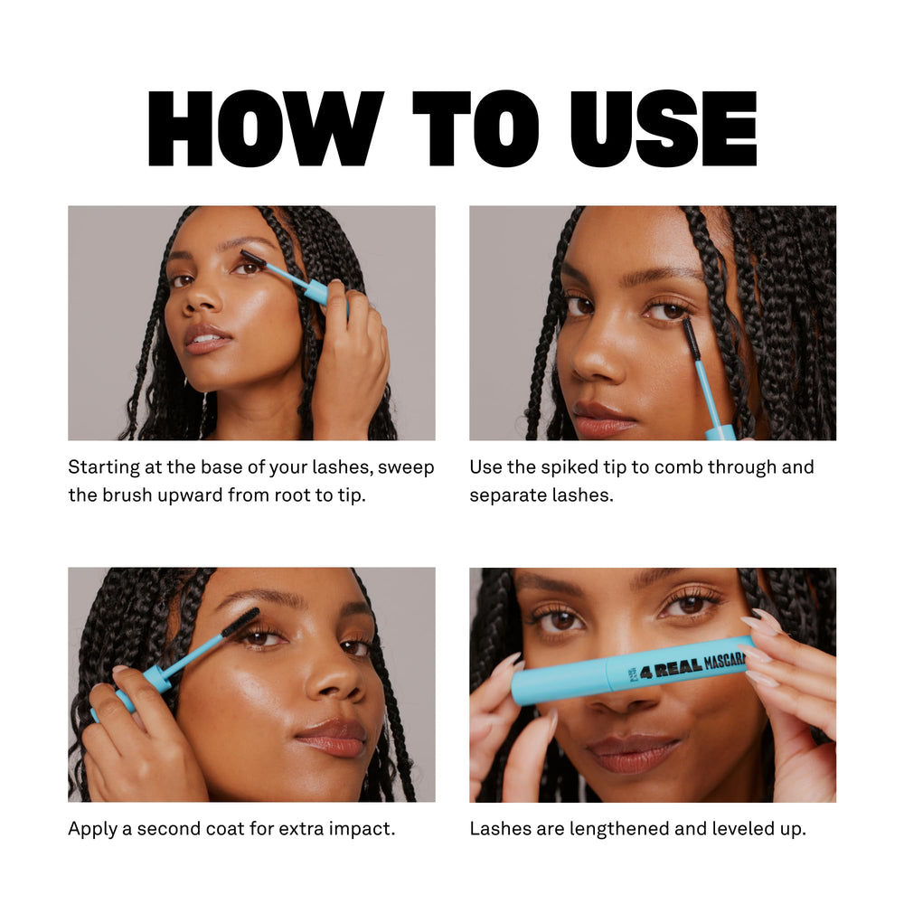 Babe Original 4 Real Mascara vegan et cruelty-free pour une application responsable.