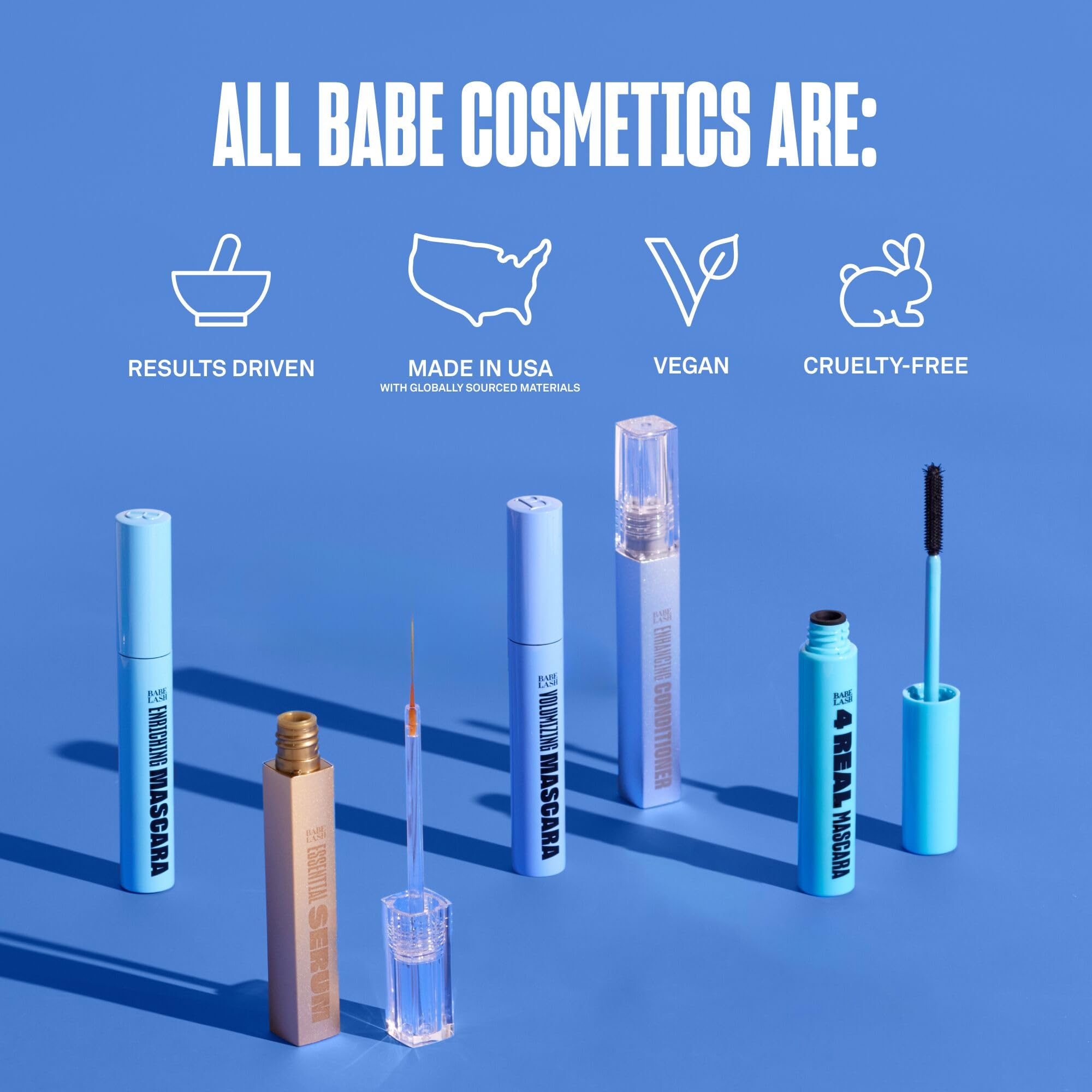 Babe Lash Mascara permet une application précise sur chaque cil pour un regard net.