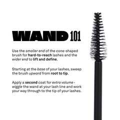 Babe Lash Mascara résiste à l'eau pour un regard durable toute la journée.