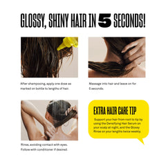 Babe Locks Glossy Rinse massaged into hair lengths for quick, lightweight gloss