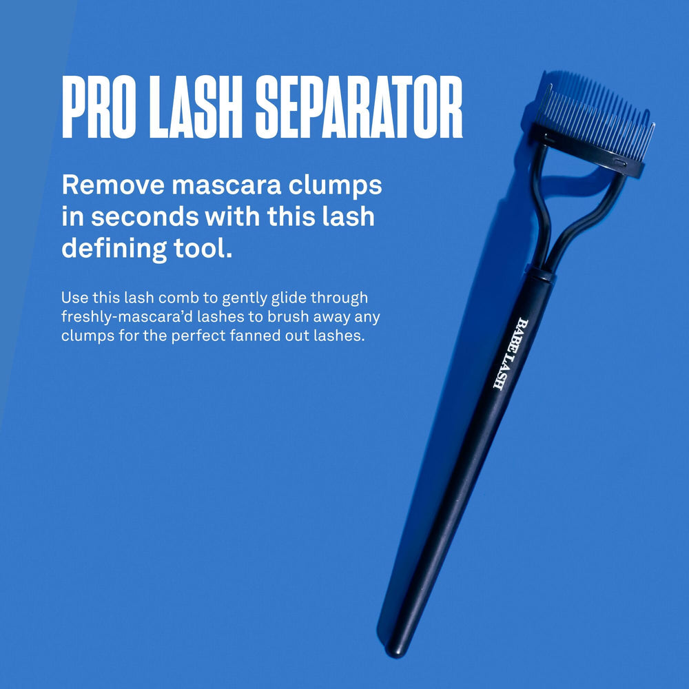 Babe Original Pro Séparateur Cils Après Mascara glisse facilement pour un regard net.