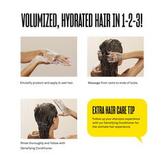 Babe Original cheveux volumisés et plus épais après rinçage et séchage