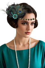 BABEYOND diadème flapper brillant strass pour soirée Gatsby