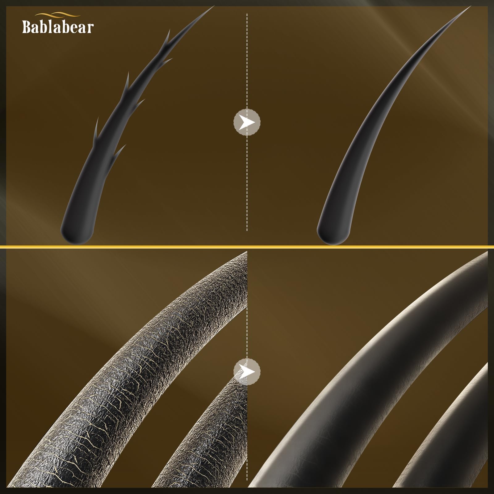 Cheveux bouclés hydratés et éclatants grâce à Bablabear.