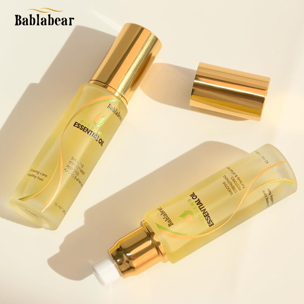 Huile Bablabear – application sur cheveux humides pour démêler en douceur.