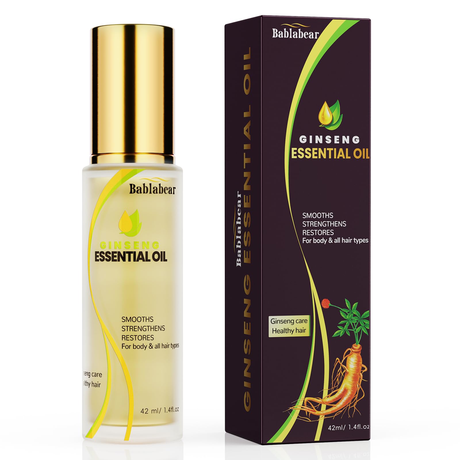 Huile Bablabear pour cheveux – bouteille prête à nourrir les longueurs et les pointes.