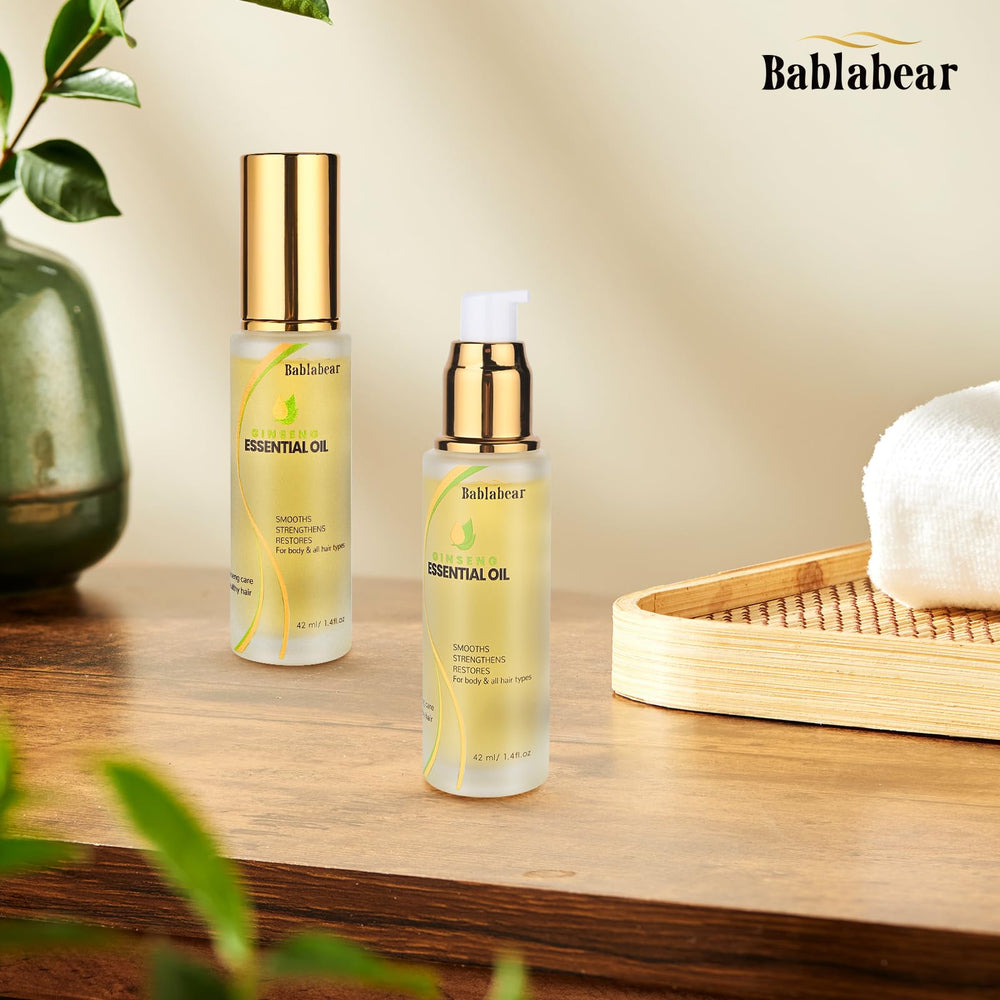 Huile Bablabear – maîtrise des frisottis pour cheveux secs et abîmés.