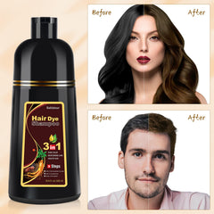 L’application avec le Shampoing-colorant Bablabear brun est rapide et pratique.