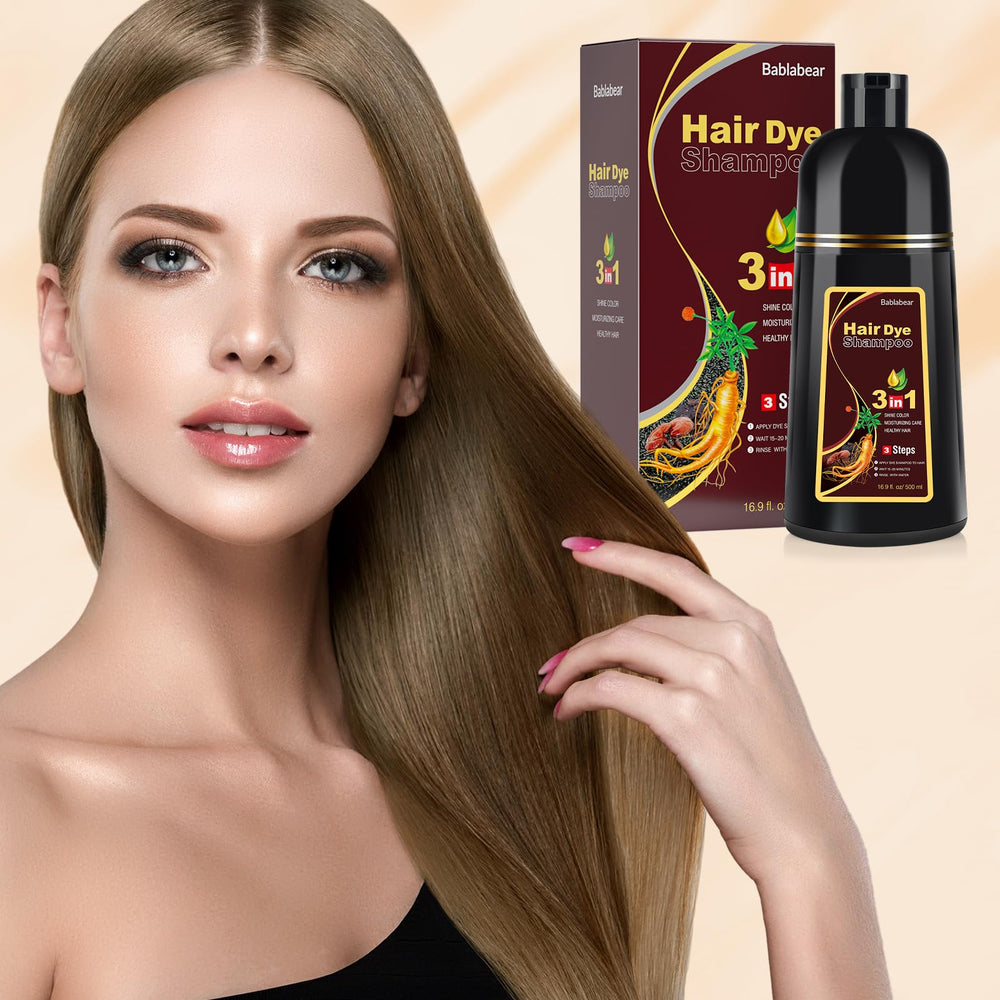 Cheveux lisses et soyeux après Bablabear Colorant.