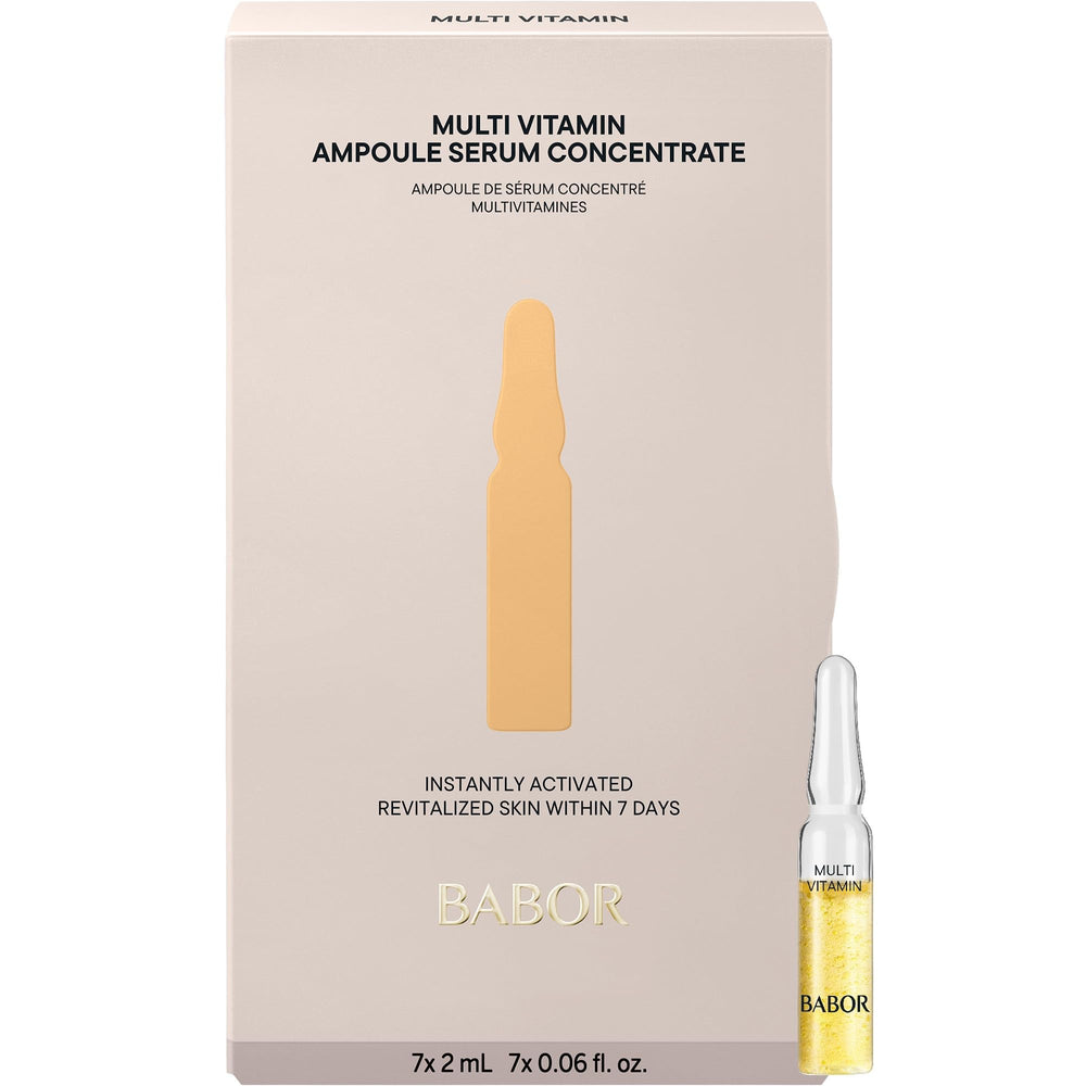 Flacon BABOR Multi Vitamin Ampoule – revitalise l'éclat de la peau