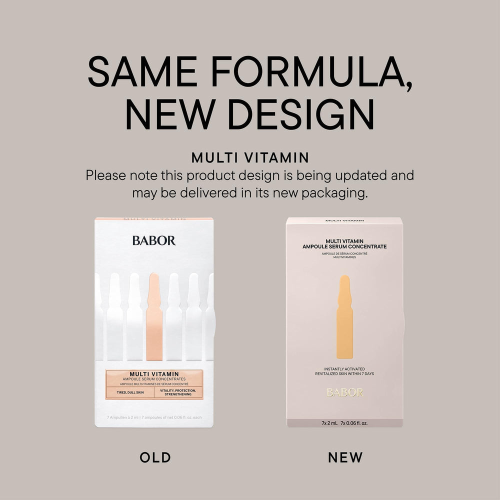 Boîte BABOR Multi Vitamin Ampoule – emballage élégant et pratique