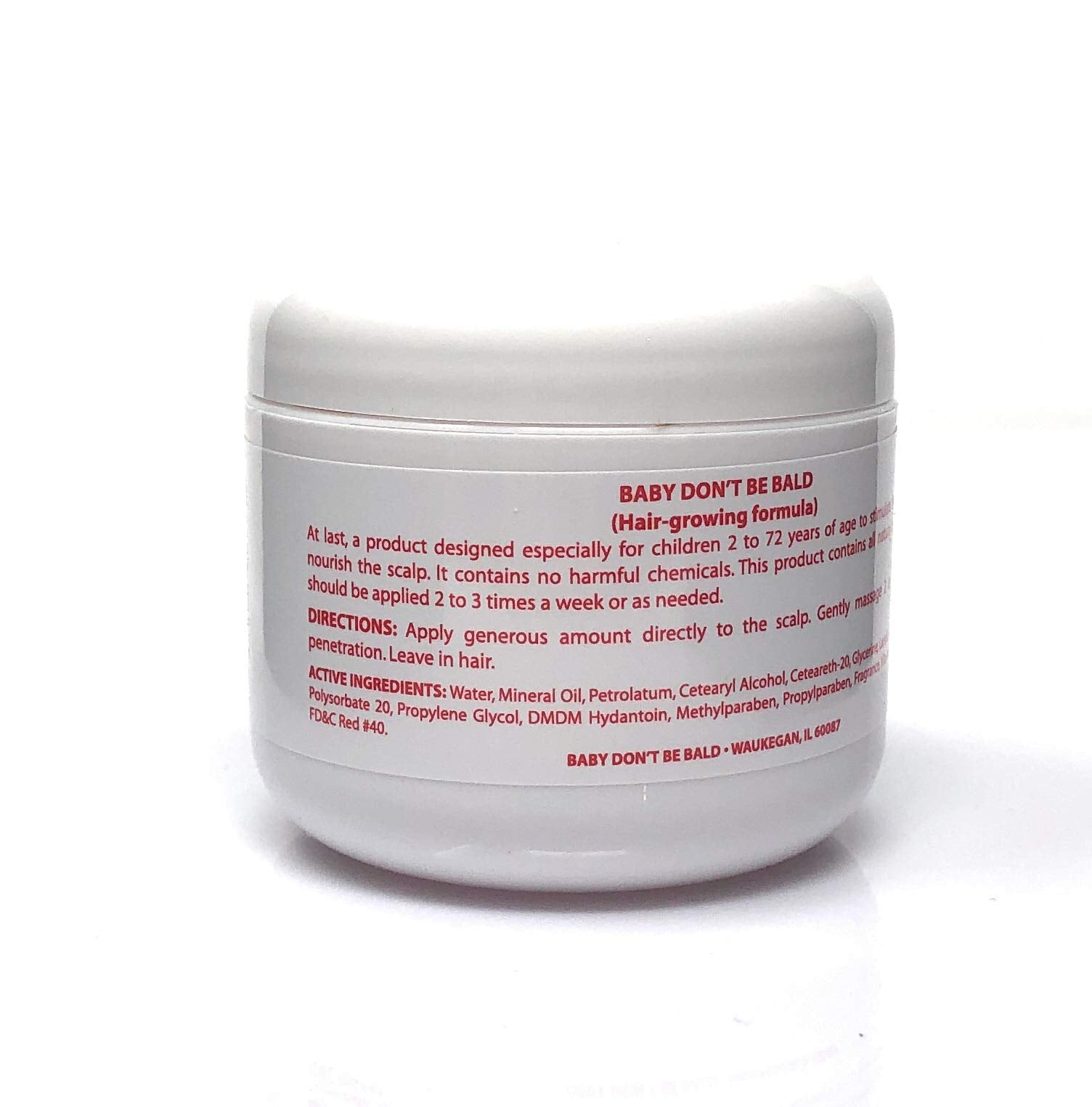 Baby Don't Bald composition jojoba et aloe vera pour nourrir le cuir chevelu.