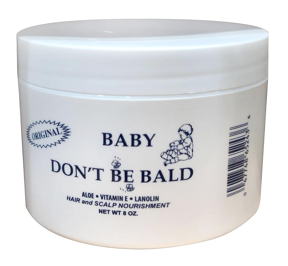 Baby Don't Bald: flacon soin capillaire naturel, masser le cuir chevelu doucement.