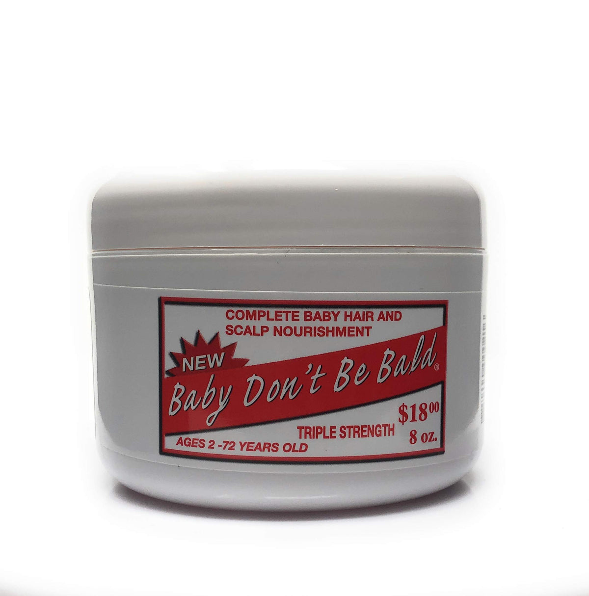 Baby Don't Bald bouteille: soin triple force pour cheveux plus forts et sains.
