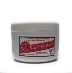 Baby Don't Bald bouteille: soin triple force pour cheveux plus forts et sains.