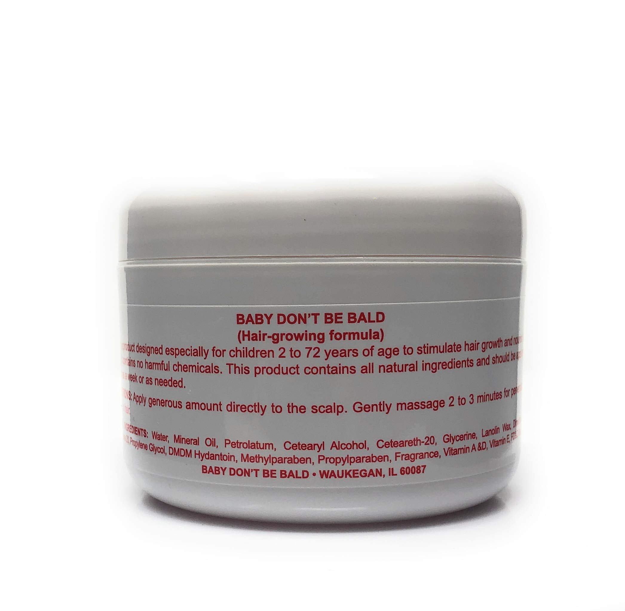 Baby Don't Bald cuir-chevelu: revitalise le cuir chevelu et peut apaiser les irritations.