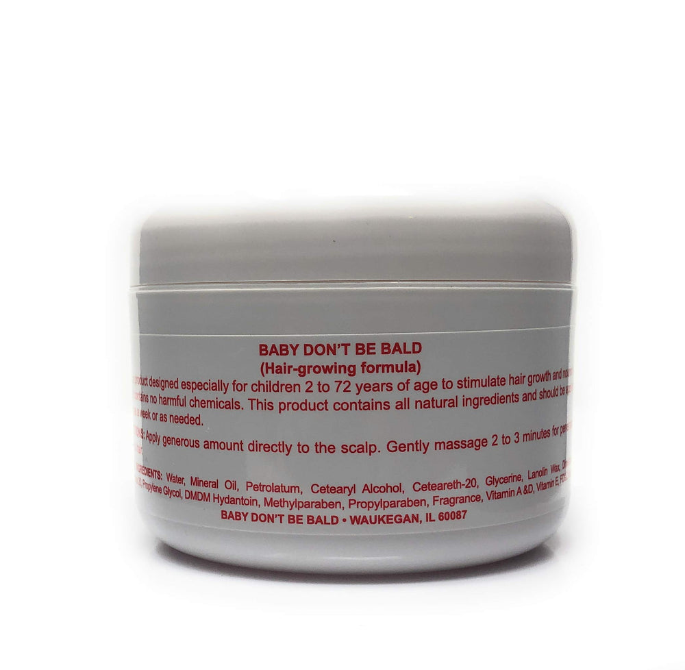 Baby Don't Bald cuir-chevelu: revitalise le cuir chevelu et peut apaiser les irritations.