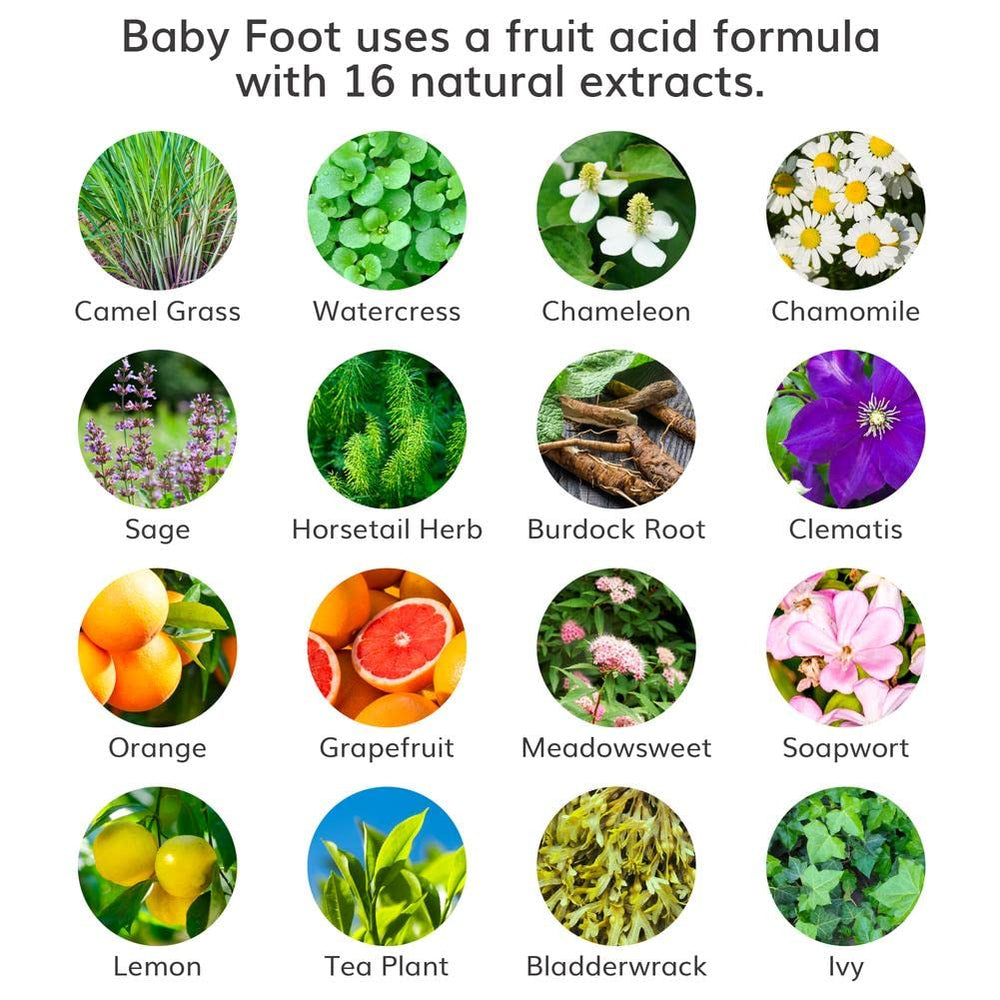 Les chaussettes exfoliantes Baby Foot sur pied, démonstration pré-utilisation.