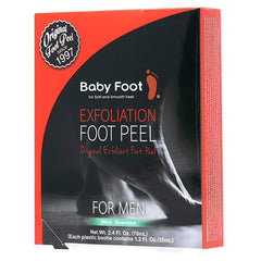 Baby Foot masque exfoliant-pieds, peau plus douce après traitement.