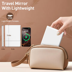 BACK KTCL Miroir tactile avec réglage de brillance rapide.