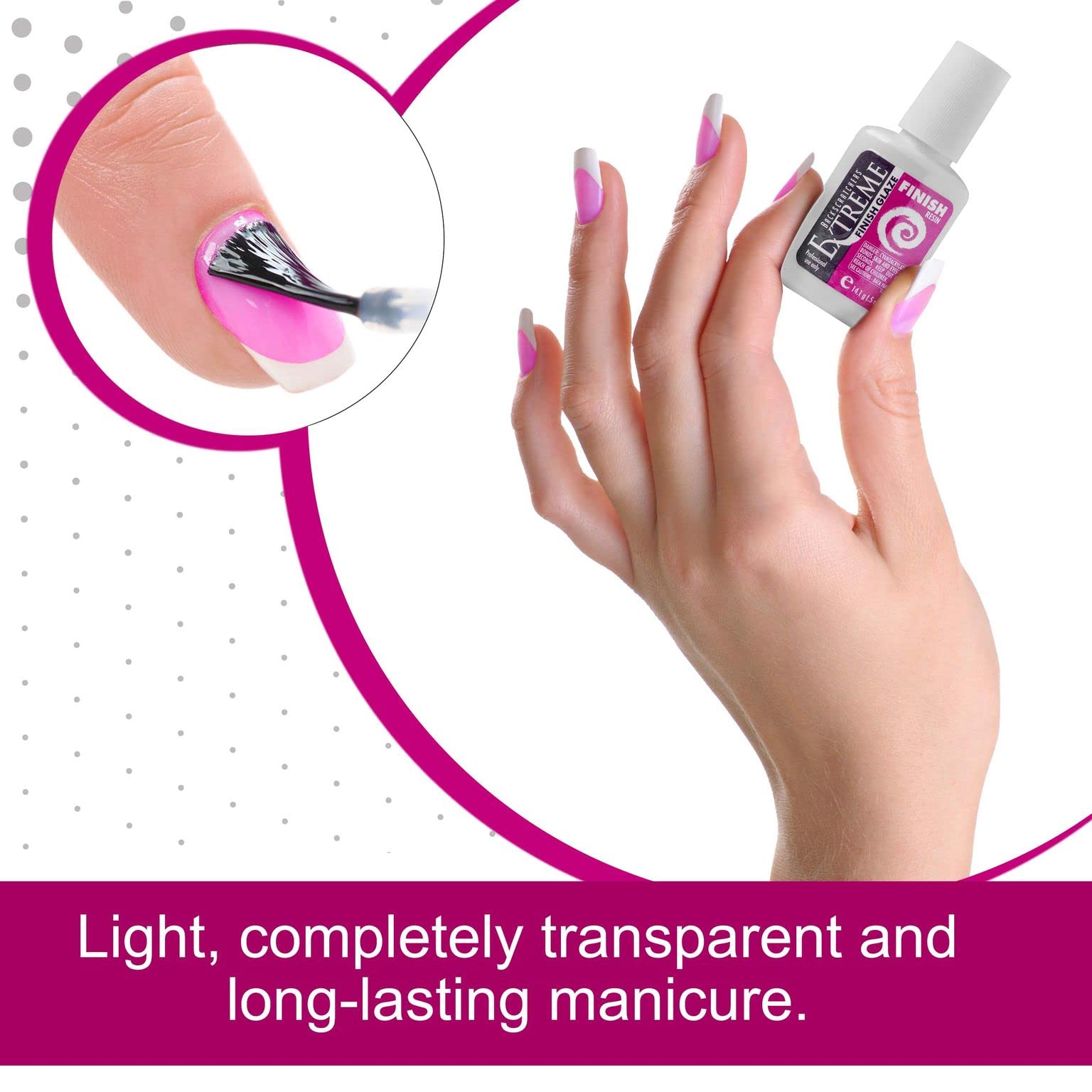 BackScratchers Extreme Glaze adhésion-ongles-tips: assure une liaison robuste pour extensions.