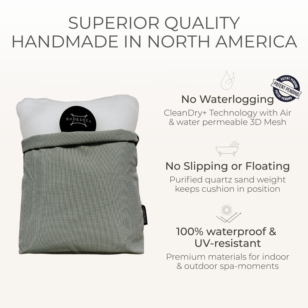 BADESOFA coussin bain luxueux, vue sans ventouse, maintien sûr