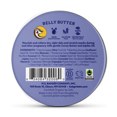 Badger Belly Butter – application ciblée sur le ventre, texture riche et absorption rapide.