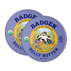 Badger Belly Butter – crème anti-vergetures pour le ventre, hydratation profonde pendant la grossesse.