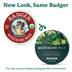 Badger Cire Moustache et Barbe – usage polyvalent pour moustache et barbe