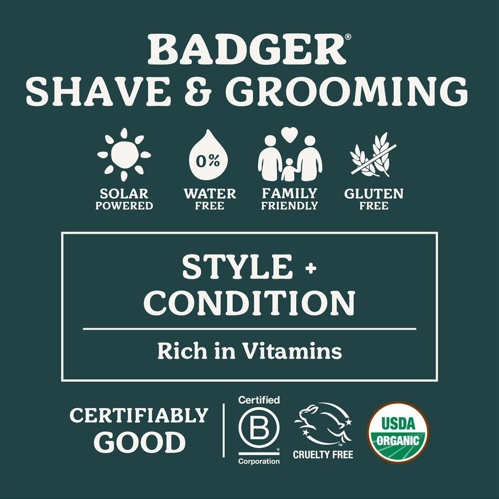 Badger Cire Moustache – odeur masculin subtile pour une sensation agréable