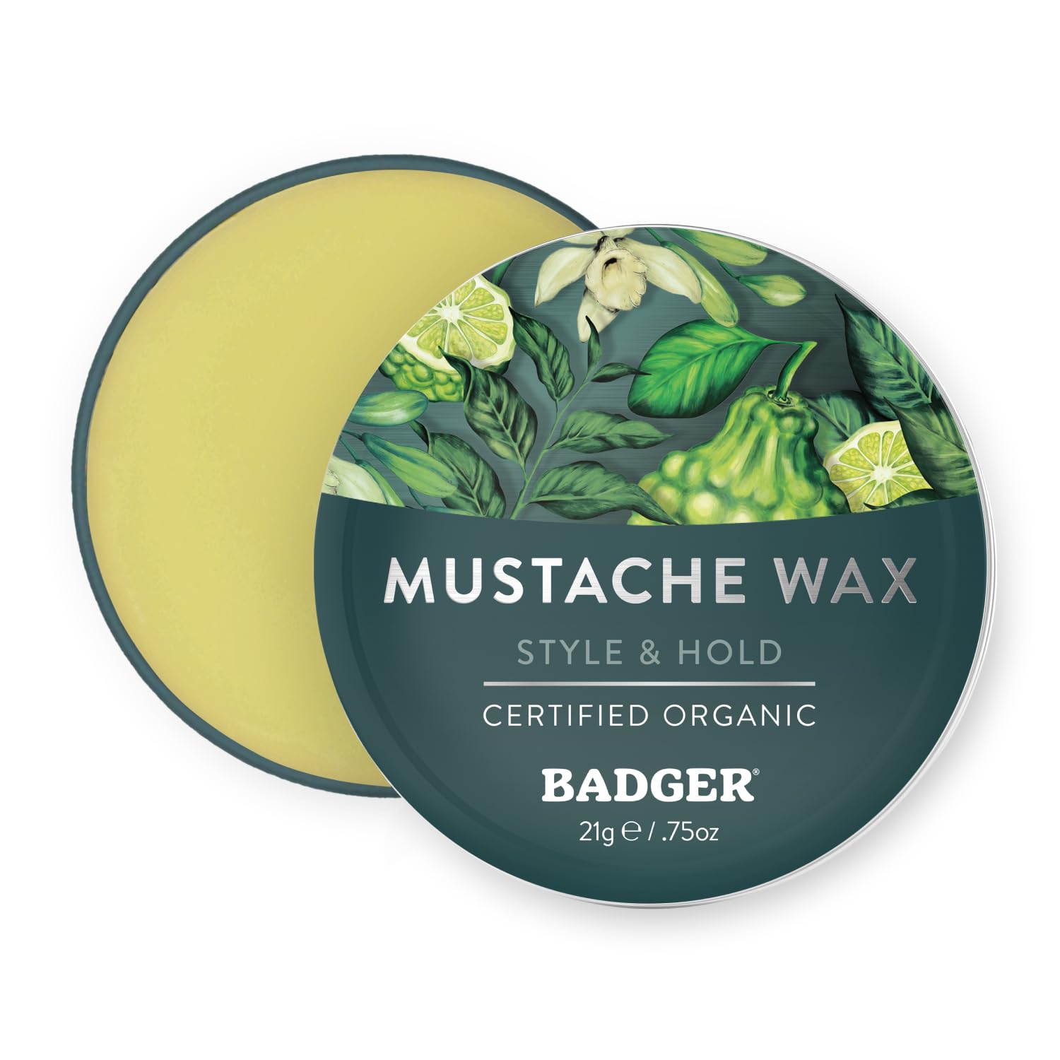 Badger Cire Moustache dans le pot, maintien moyen et contrôle faciles