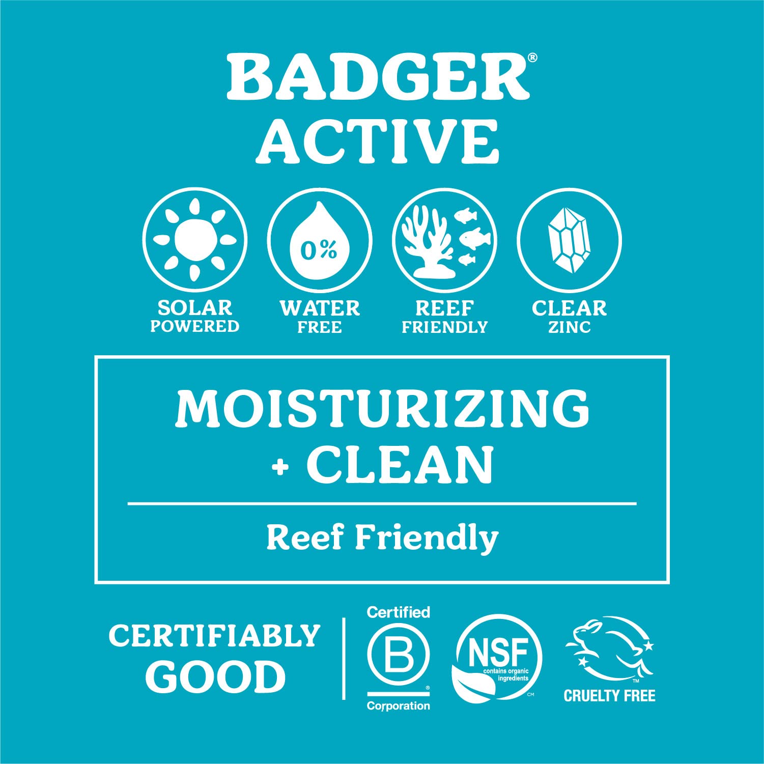 Badger Crème Solaire Minérale SPF 30 — oxyde de zinc et huile de tournesol nourrissent la peau.