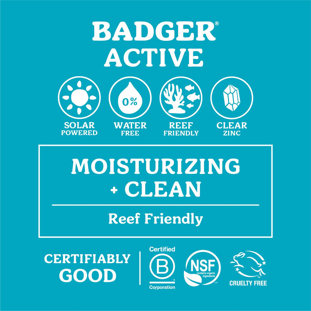 Badger Crème Solaire Minérale SPF 30 — oxyde de zinc et huile de tournesol nourrissent la peau.