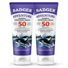 Badger crème solaire zinc oxide emballage avant protection naturelle et écologique